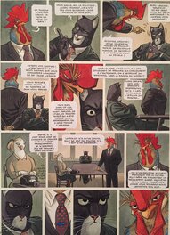 Juanjo Guarnido - Guarnido, Blacksad, Tome 3, Âme Rouge, planche n°47, 2005. - Comic Strip