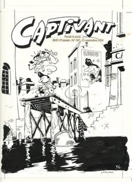 Yves Chaland - COUVERTURE CAPTIVANTE - Planche originale
