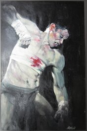 Paolo Grella - Fightclub scene ? - Illustration originale