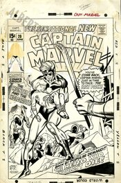 Gil Kane - Captain marvel - Couverture originale