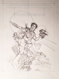 Mathieu Lauffray - Valerian Et Laureline vu par Lauffray - Planche originale