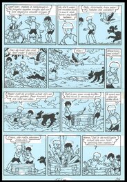 Jef Nys - Jommeke 12 : Paradijseiland - Planche originale