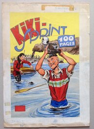 La Couverture Originale du Kiki-Sprint 2 au format entier de 20,5 X 29,5 Cm , Éo Bd Petit Format S.E.R 1958
