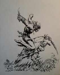 Régis Moulun - Tarzan - Illustration originale