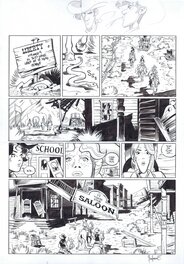 Matthieu Bonhomme - Lucky Luke WANTED Planche 36 - Comic Strip