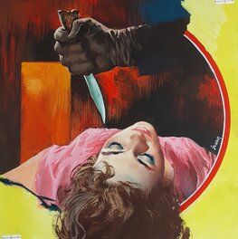 Carlo Jacono - "Masters non ci vede chiaro" - Il Giallo Mondadori #852 - Couverture - Illustration originale