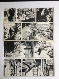 Jijé - Jean Valhardi , le mauvais oeil , planche 19 - Planche originale