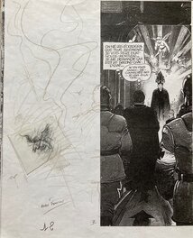 Enki Bilal - Crayonné de Bilal pour la Foire aux immortels - Original art