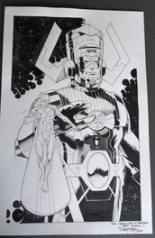 Barry Kitson - Silver Surfer and Galactus - Original Illustration