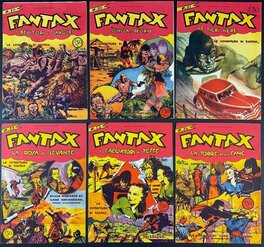 Les FANTAX italien N°19 - 20 - 21 - 22 - 23 ( Fantax 25 en France ) et 24 ( Fantax 26 en France ) .