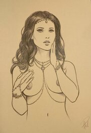 Laurent Paturaud - Mata Hari - Illustration originale