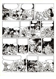 Greg - Planche ORIGINALE N°22  D'ACHILLE TALON ET LE TRESOR DE VIRGULE VERSION AMERICAINE - Comic Strip