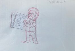 Matt Groening - Georges Lucas Simpson - Original art