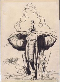 Russell Manning - Tarzan by Russ Manning - Illustration originale