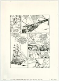 Franck Bonnet - Bonnet - Les pirates de Baratavia T8 pl 5 - Planche originale