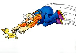 Edward Lutczyn - Poulet - Original Illustration