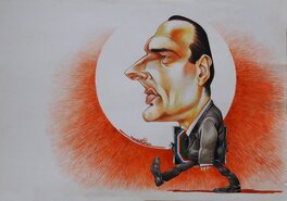 Caricature Jacques Chirac