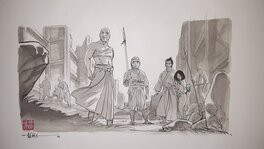 Frédéric Genêt - Samouraï - Original Illustration