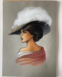 Laurent Paturaud - Mata Hari - Illustration originale