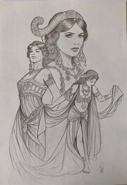 Laurent Paturaud - Mata Hari - Illustration originale