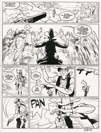 Matthieu Bonhomme - Wanted Lucky Luke - Planche originale