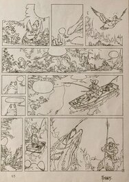 Bruno Maïorana - Garulfo De mares en châteaux. - Planche originale