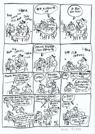 Hein de Kort - Dirk en Desiree - originele gag "Eet je groente op' - Comic Strip