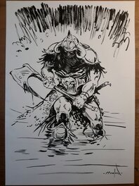 Régis Moulun - Death Dealer - Illustration originale