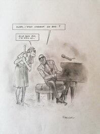 Nicolas Barral - Homère & Ray Charles - Original Illustration