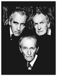 Le Trio Mythique de Dracula au Ciné !! : Christopher Lee , Vincent Price et Peter Cushing Le Trio Mythique de Dracula au Ciné !! : Christopher Lee , Vincent Price et Peter Cushing