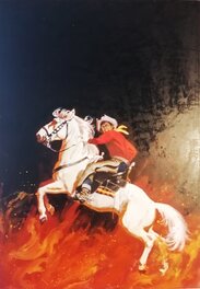 Manfred Sommer - Cow-boy à cheval - Original Illustration