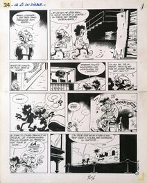 Pierre Seron - Les Petits Hommes "Le Triangle du Diable" - Planche originale