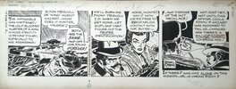 Frank Robbins - Johnny Hazard, strip original 3-3 - Planche originale