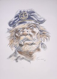 Hermann - (Grande) Illustration de Barney Jordan - Original Illustration