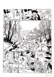 Matthieu Bonhomme - Le Marquis d'Anaon - La Vierge noire - Planche 22 - Planche originale