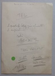 Le Verso de la Couverture Originale du RANCHO 21 Special au format entier de 20 X 28 Cm ,....avec indication pour la publication Le Verso de la Couverture Originale du RANCHO 21 Special au format entier de 20 X 28 Cm ,....avec indication pour la publication