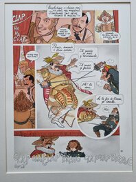 Léonard Chemineau - Edmond - Cyrano de Bergerac - le duel - planche en couleurs - Planche originale