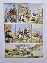 Enrico Marini - Le Scorpion - la vallée sacrée - tome 5 - planche en couleurs - Comic Strip