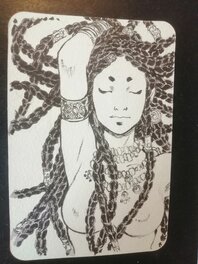 Alice Picard - Femme aux dread locks - Illustration originale