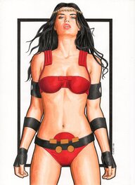 Peter Cleary - Big Barda - Illustration originale