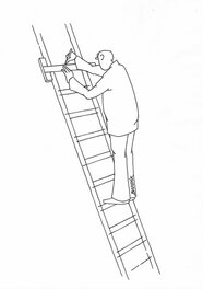 Miroslav Bartak - Ladder - Original Illustration