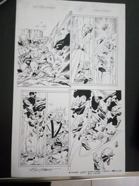 Ron Frenz - Hulk smash avengers par ron frenz et sal buscema - Planche originale