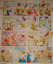 Benito Jacovitti - Gamba di Quaglia - Planche originale