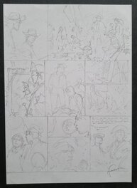 Hermann - Caatinga - crayonné planche - Planche originale