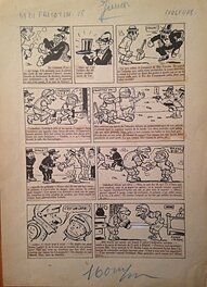 Pierre Lacroix - Bibi Fricotin n'a peur de rien (Planche 28 / 1947) - Planche originale