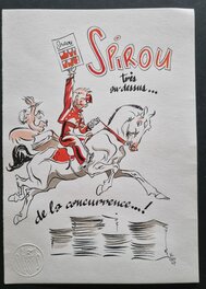 Al Severin - Spirou - illustration en couleurs - Illustration originale