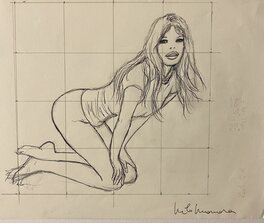 Milo Manara - Brigitte Bardot - Original art