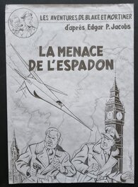 Slavisa Cirovic - Menace de l'espadon - Blake et Mortimer - projet de couverture - Couverture originale