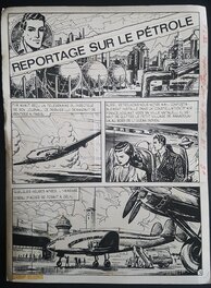 Bob Leguay - Tim L'Audace - Reportage sur le Pétrole - planche 01 - Planche originale