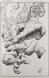 Erik Jon Larsen - Savage Dragon Vol. 6: Gang War - extra page for collected edition - Comic Strip